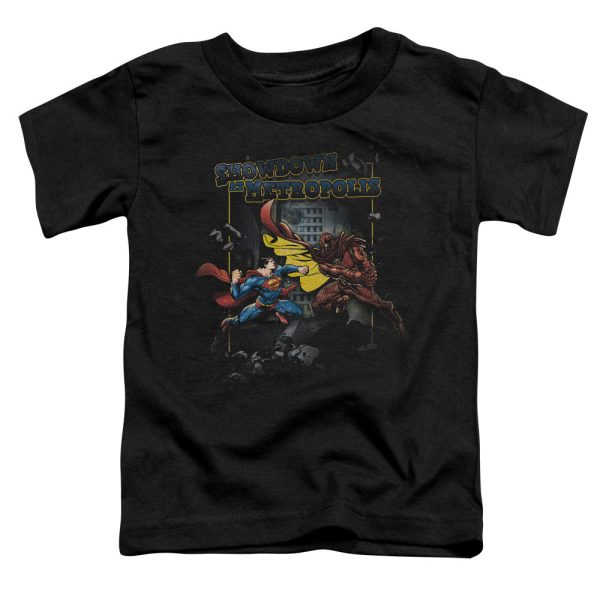 SUPERMAN : SHOWDOWN S\S TODDLER TEE BLACK LG (4T) For Sale