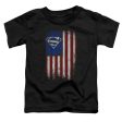 SUPERMAN : OLD GLORY SHIELD S\S TODDLER TEE Black MD (3T) Cheap