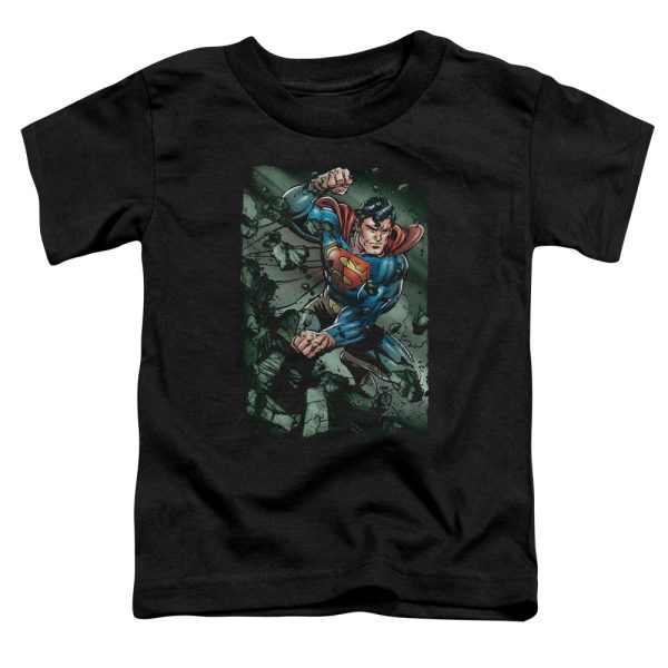 SUPERMAN : INDESTRUCTIBLE S\S TODDLER TEE BLACK LG (4T) Hot on Sale