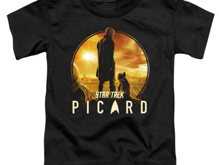 STAR TREK PICARD : A MAN AND HIS DOG S\S TODDLER TEE Black LG (4T) For Sale