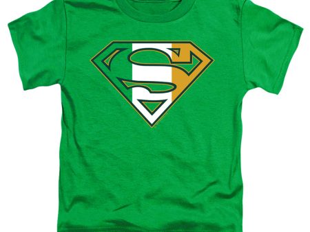 SUPERMAN : IRISH SHIELD S\S TODDLER TEE Kelly Green MD (3T) For Discount