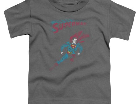 SUPERMAN : IT TICKLES TODDLER SHORT SLEEVE CHARCOAL XL (5T) Hot on Sale