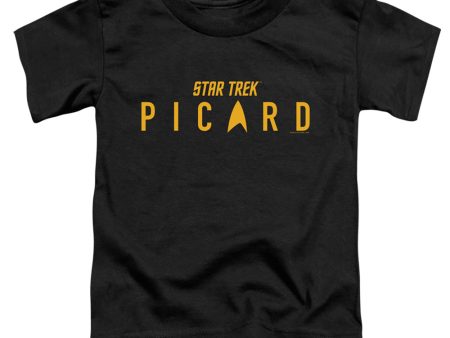 STAR TREK PICARD : PICARD LOGO S\S TODDLER TEE Black LG (4T) on Sale