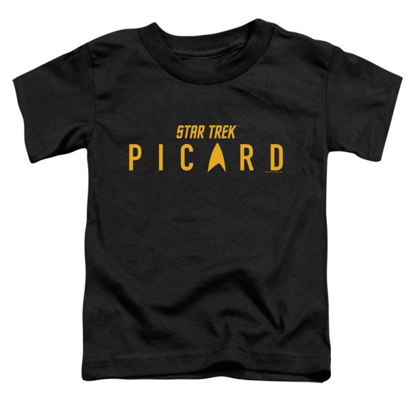 STAR TREK PICARD : PICARD LOGO S\S TODDLER TEE Black LG (4T) on Sale