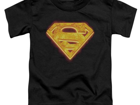 SUPERMAN : HOT STEEL SHIELD S\S TODDLER TEE BLACK SM (2T) Discount