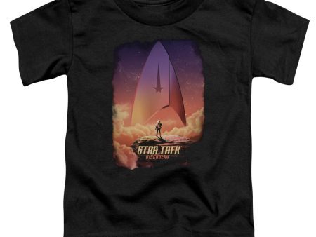 STAR TREK DISCOVERY : THE EXPLORER S\S TODDLER TEE Black SM (2T) Cheap