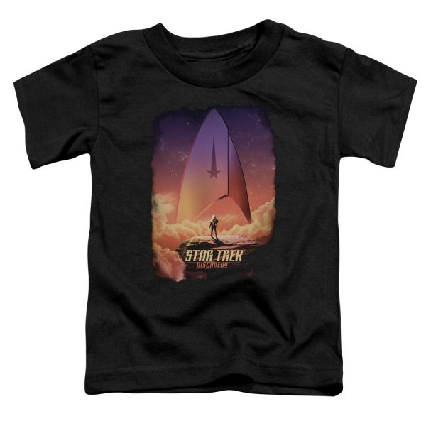 STAR TREK DISCOVERY : THE EXPLORER S\S TODDLER TEE Black SM (2T) Cheap