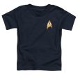 STAR TREK DISCOVERY : OPERATIONS BADGE S\S TODDLER TEE Navy LG (4T) Online Sale