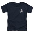 STAR TREK DISCOVERY : SCIENCES BADGE S\S TODDLER TEE Navy SM (2T) For Sale