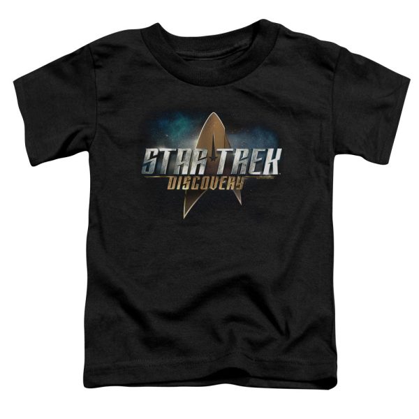 STAR TREK DISCOVERY : DISCOVERY LOGO S\S TODDLER TEE Black SM (2T) For Sale