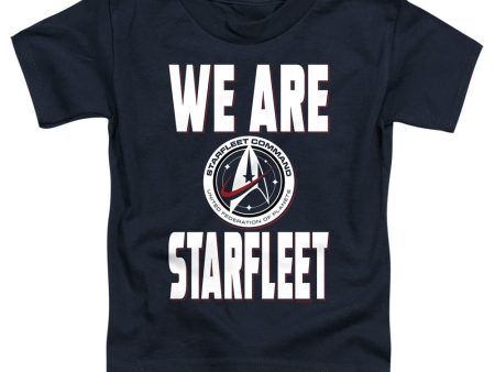 STAR TREK DISCOVERY : WE ARE STARFLEET S\S TODDLER TEE Navy LG (4T) Online Hot Sale