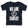 STAR TREK DISCOVERY : WE ARE STARFLEET S\S TODDLER TEE Navy SM (2T) on Sale