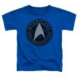 STAR TREK BEYOND : STARFLEET PATCH TODDLER SHORT SLEEVE Royal Blue XL (5T) Discount