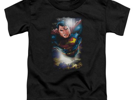 SUPERMAN : IN THE SKY S\S TODDLER TEE Black LG (4T) Hot on Sale