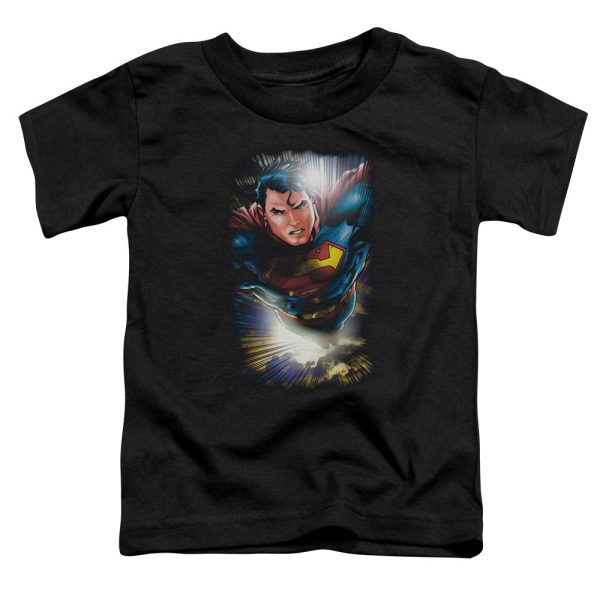 SUPERMAN : IN THE SKY S\S TODDLER TEE Black LG (4T) Hot on Sale