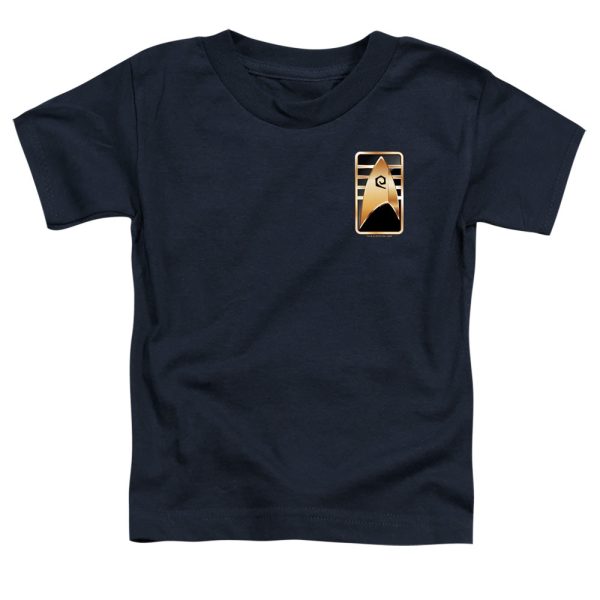 STAR TREK DISCOVERY : CADET BADGE S\S TODDLER TEE Navy LG (4T) Sale