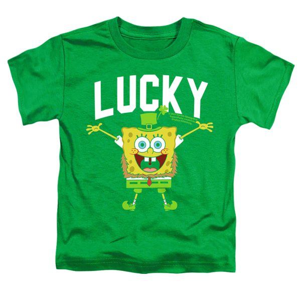 SPONGEBOB SQUAREPANTS : ST. PATRICK S DAY LUCKY BOB S\S TODDLER TEE Kelly Green LG (4T) Cheap