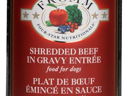 Fromm Four-Star Shredded Beef in Gravy Entrée Dog Food Supply