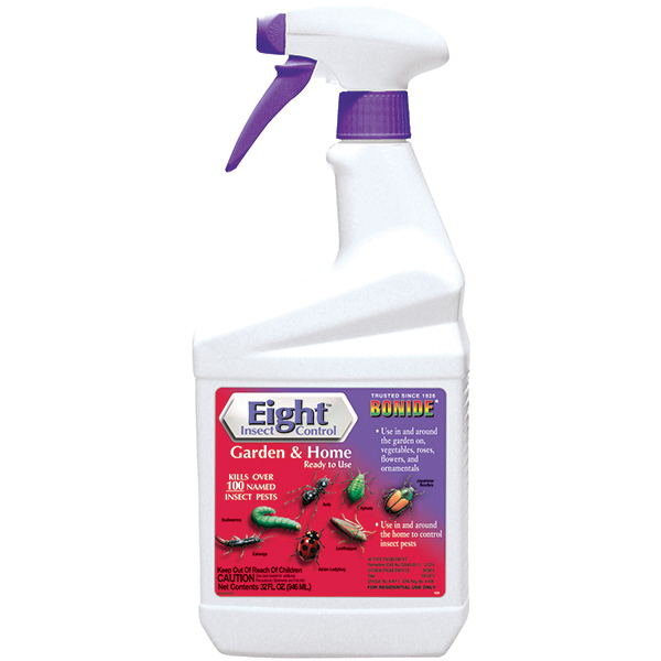 BONIDE EIGHT INSECT CONTROL GARDEN & HOME READY TO USE SPRAY 1 QT Online Hot Sale