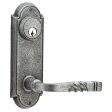 Emtek 7011MI Passage Double Keyed , Sideplate Locksets No.5 3-5 8  Center to Center Keyed , Madison Ivory Knob Sale