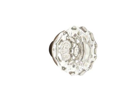 Emtek 7104AS Passage , No.3 Rosette , Astoria Clear Knob Hot on Sale