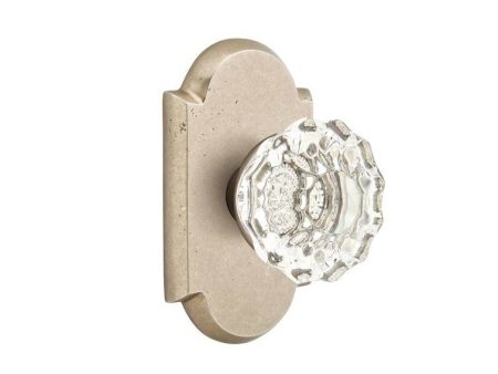 Emtek 7108AS Passage , No.1 Rosette , Astoria Clear Knob Fashion